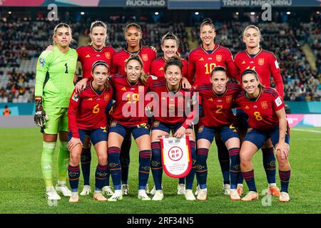 Auckland, Nouvelle-Zélande. 26 juillet 2023. Auckland, Nouvelle-Zélande, le 26 juillet 2023 : photo d'équipe d'Espagne lors du match de football Groupe C de la coupe du monde Femme 2023 entre l'Espagne et la Zambie à Eden Park à Auckland, Nouvelle-Zélande. (Daniela Porcelli/SPP) crédit : SPP Sport Press photo. /Alamy Live News Banque D'Images