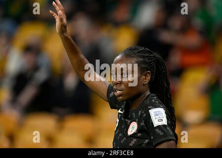 31 juillet 2023 ; Brisbane Stadium, Brisbane, Queensland, Australie : FIFA Womens World Cup Group B football, République d'Irlande contre Nigeria ; Antionette Payne of Nigeria Credit : action plus Sports Images/Alamy Live News Banque D'Images