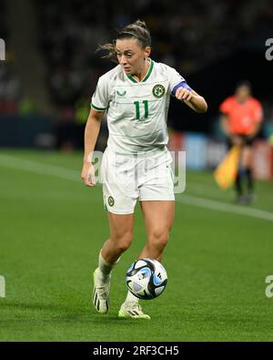 31 juillet 2023 ; Brisbane Stadium, Brisbane, Queensland, Australie : coupe du monde féminine de football Groupe B, République d'Irlande contre Nigeria ; Katie McCabe d'Irlande crédit : action plus Sports Images/Alamy Live News Banque D'Images