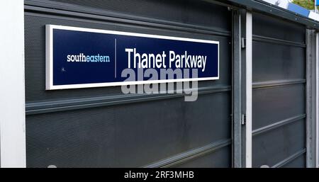 gare de thanet parkway, vient d'ouvrir, île de thanet, kent est, royaume-uni juillet 31 2023 Banque D'Images