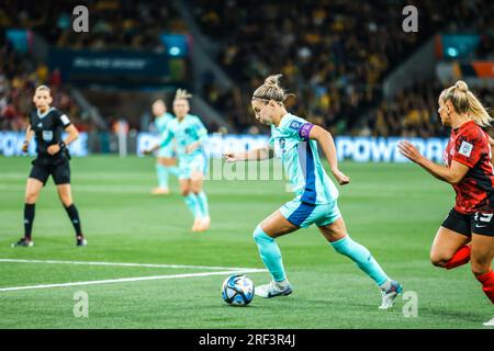 Brisbane, Queensland, Australie. 31 juillet 2023. MELBOURNE, AUSTRALIE - 31 JUILLET : Steph CATLEY de l'Australie affronte le Canada à la coupe du monde féminine de la FIFA Australie et Nouvelle-Zélande 2023 au stade rectangulaire de Melbourne le 31 juillet 2023 (image de crédit : © Chris Putnam/ZUMA Press Wire) À USAGE ÉDITORIAL SEULEMENT! Non destiné à UN USAGE commercial ! Banque D'Images