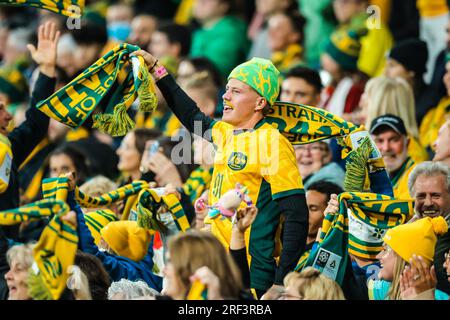 Brisbane, Queensland, Australie. 31 juillet 2023. MELBOURNE, AUSTRALIE - 31 JUILLET : les supporters tandis que l'Australie affronte le Canada à la coupe du monde féminine de la FIFA Australie et Nouvelle-Zélande 2023 au Melbourne Rectangular Stadium le 31 juillet 2023 (image de crédit : © Chris Putnam/ZUMA Press Wire) À USAGE ÉDITORIAL SEULEMENT! Non destiné à UN USAGE commercial ! Banque D'Images