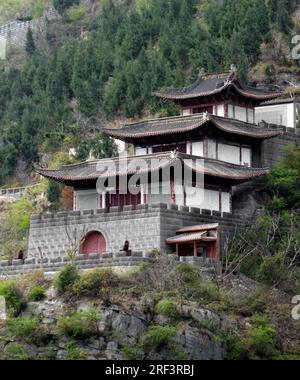 Bâtiment historique fortifiée près de la rivière Yangtze en Chine Banque D'Images