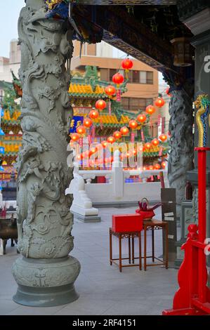 Le temple chinois Ma Zhu Miao dans le Chinatown de Yokohama, Kanagawa JP Banque D'Images