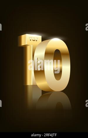 10 ans d'expérience ou 10 ans d'expérience illustration vectorielle simple. Meilleure expérience de 10 ans. 10 ans d'expérience modèle de vecteur. Parfait pour bann Illustration de Vecteur