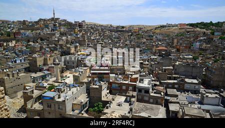 Une vue de la ville de Birecik à Sanliurfa, Turquie Banque D'Images