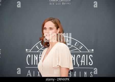 AIX-les-bains, France.10 juin 2023. Camille Lou participe au Festival du film et de la gastronomie français à Aix-les-bains, France Banque D'Images