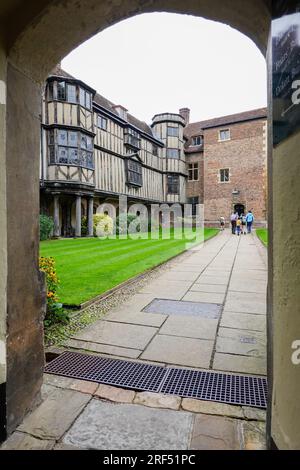 Queenss' College, Presidents Lodge Banque D'Images