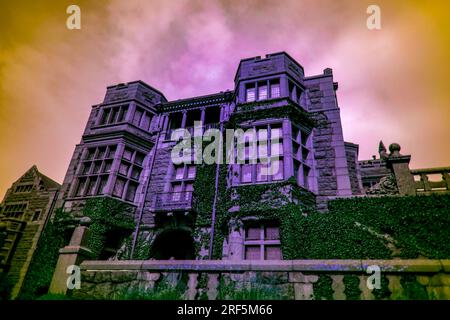 Château de Tjoloholm dans ultraviolet Banque D'Images