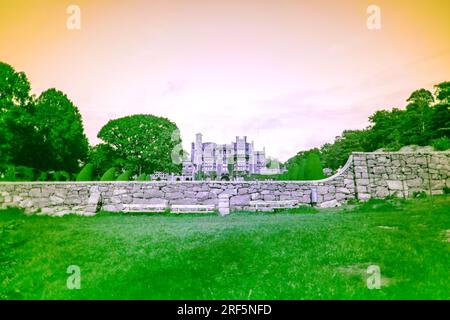 Château de Tjoloholm dans ultraviolet Banque D'Images