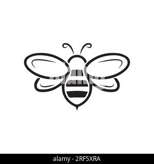 Creative Bee Abstract logo Design VectorCreative Bee Abstract logo Design Vector Illustration de Vecteur