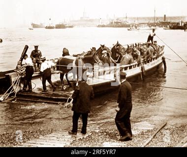 Gosport Ferry, époque victorienne Banque D'Images