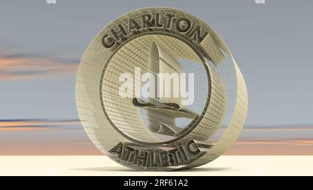 Illustration d'un badge de la Ligue anglaise de football. Banque D'Images
