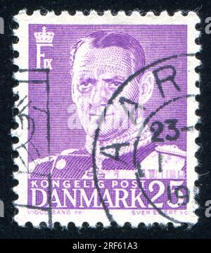 DANEMARK - CIRCA 1948 : timbre imprimé par le Danemark, montre Frederik IX, circa 1948 Banque D'Images