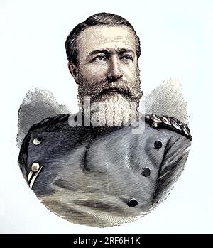 Frédéric Ier, Frédéric-Guillaume Ludwig, 9 septembre 1826 - 28 septembre 1907, était le souverain Grand-Duc de Bade régnant de 1856 à 1907, Allemagne, reproduction numérique améliorée d'une estampe originale du 19e siècle / Frédéric Ier, Frédéric-Guillaume Ludwig, 9 septembre 1826 - 28 septembre 1907, Était le souverain Grand-Duc de Baden régnant de 1856 à 1907, l'Allemagne, la reproduction numérique améliorée d'une impression originale du 19e siècle Banque D'Images