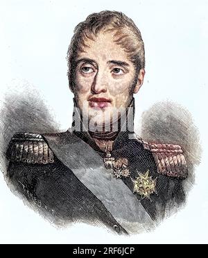 König Karl X., 9. Oktober 1757 - 6. Novembre 1836, aus dem Haus Bourbon war der letzte Herrscher Frankreichs, mit dem Titel König von Frankreich und Navarra, digitale verbesserte Reproduktion eines Originaldrucks aus dem 19. Jahrhundert / Roi Charles X, 9 octobre 1757 - 6 novembre 1836, de la Maison de Bourbon était le dernier souverain de France, avec le titre Roi de France et de Navarre, reproduction numérique améliorée d'une estampe originale du 19e siècle Banque D'Images