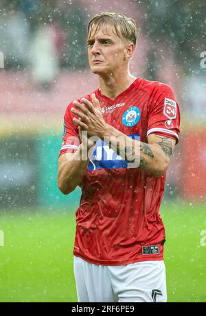 Herning, Danemark. 30 juillet 2023. Pelle Mattsson de Silkeborg IF vu après le 3F Superliga match entre le FC Midtjylland et Silkeborg IF au MCH Arena de Herning. (Crédit photo : Gonzales photo - Morten Kjaer). Banque D'Images