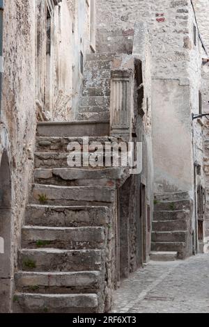 Santo Stefano di Sessanio dans les Abruzzes Banque D'Images