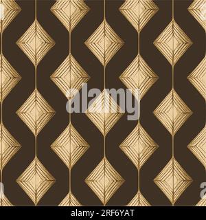 Ensemble de motifs Art déco. Décorations pour balances en éventail. Décoration géométrique. Illustration de Vecteur