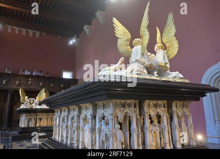 Les tombes des ducs de Bourgogne au musée des beaux-arts de Dijon FR Banque D'Images