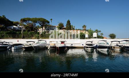 Port de Cabopino, Marbella, Espagne. Banque D'Images