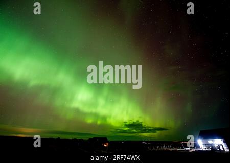 Lumières du Nord au-dessus de l'écosse Banque D'Images