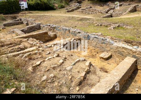 Ville romaine de Turissa, Tossa de Mar, Costa Brava, Katalánsko, Španělsko / ville romaine de Turissa, Tossa de Mar, Costa Brava, Espagne Banque D'Images