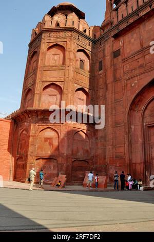 Lahori Gate, Red fort, New Delhi, Delhi, Inde Banque D'Images