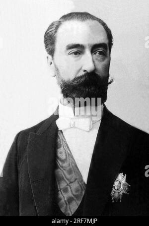 Portrait de Marie Francois Sadi Carnot (1837-1894), homme d'État et ingenieur francais. Banque D'Images