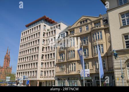 Wiesbadener Musikakademie und Wiesbadener Musik- & Kunstschule, Schillerplatz, Wiesbaden, Hessen, Allemagne Banque D'Images