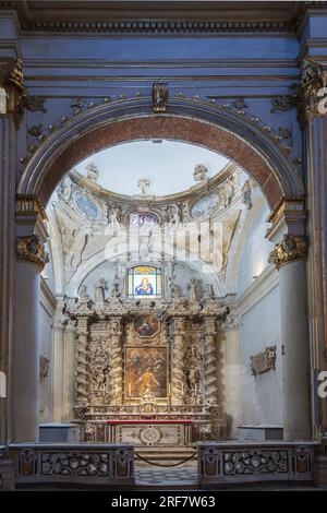 Cathédrale Maria Santissima Assunta et S. Oronzo, intérieur, Lecce, Pouilles, Italie, Europe Banque D'Images