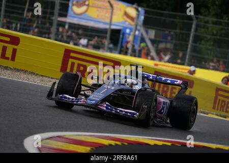 Esteban Ocon de France au volant de la (31) BWT Alpine F1 Team A523 Renault lors du Grand Prix de Belgique de Formule 1 MSC Cruises 2023 le 30 juillet 2023 à Francorchamps, Belgique. Crédit : Luca Rossini/E-Mage/Alamy Live News Banque D'Images