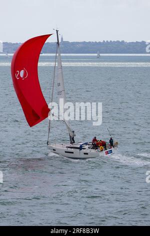 Cowes, IOW, Royaume-Uni. 01 août 2023. Cowes week. Photographe : Paul Lawrenson, crédit photo : PAL News/Alamy Live News Banque D'Images