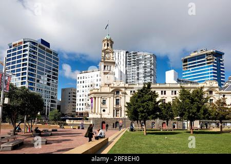 Auckland. Nouvelle-Zélande. La mairie de la place Aotea Banque D'Images