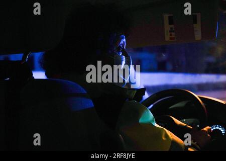 Le service d’urgence SMUR intervient dans toute la région 24 heures sur 24, 7 jours sur 7. Banque D'Images