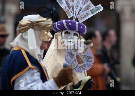 Masques du Carnaval de Venise en Italie Banque D'Images