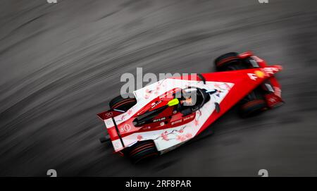 Norman Nato de Nissan lors des qualifications du deuxième jour de l’E-Prix Hankook London 2023 sur l’Excel circuit, Londres. Date de la photo : dimanche 30 juillet 2023. Banque D'Images