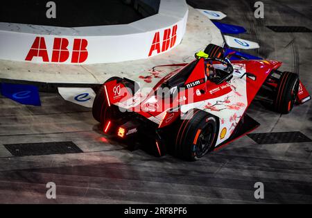 Norman Nato de Nissan pendant la course le deuxième jour de l’E-Prix Hankook London 2023 sur l’Excel circuit, Londres. Date de la photo : dimanche 30 juillet 2023. Banque D'Images