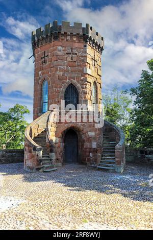 Laura's Tower dans le domaine du château de Shrewsbury, Shrewsbury, Shropshire, Angleterre, Royaume-Uni Banque D'Images