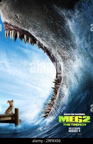 L'affiche du film Meg 2 Banque D'Images