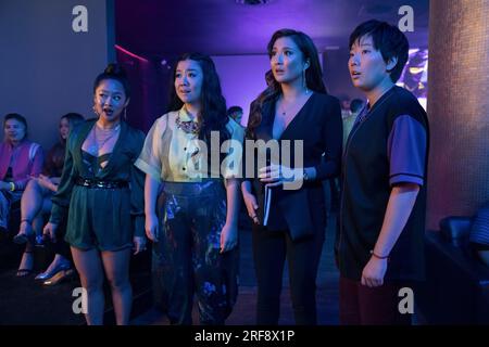 Joy Ride film Sabrina Wu, Stephanie Hsu, Ashley Park, Sherry Cola Banque D'Images