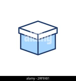 Vecteur d'icône de boîte. signe de boîte et symbole, colis, paquet Illustration de Vecteur