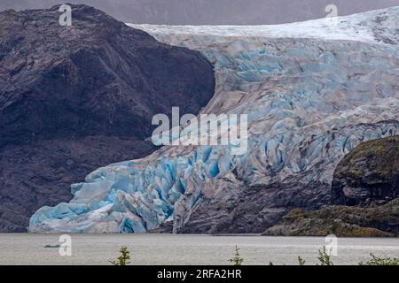 Glacier de Mendenhall Banque D'Images