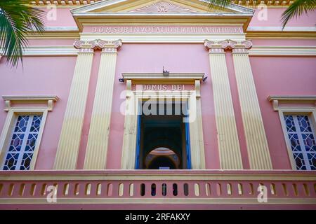 Église notre-Dame des Anges à Pondichéry, en Inde Banque D'Images