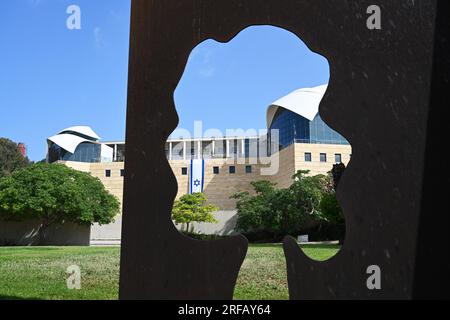 Le Centre Yitzhak Rabin à tel Aviv Banque D'Images