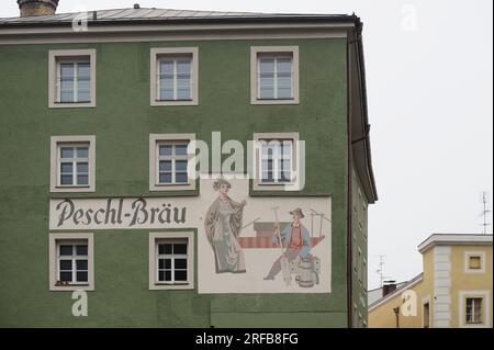 Passau, Bavière, Allemagne. 07 novembre 2015. Preschl Bräu à Passau Banque D'Images