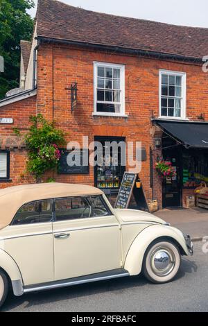 Royaume-Uni, Angleterre, Suffolk, Lavenham, Volkswagen Beetle Banque D'Images