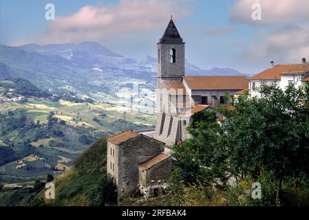 Italie Molise Agnone église de San Emidio Banque D'Images