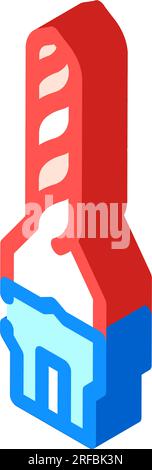 illustration vectorielle d'icône isométrique pour ingénieur mécanique des matériaux d'outillage Illustration de Vecteur