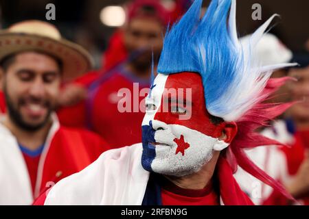 Sydney, Australie, 2 août 2023. Fan du Panama lors du match de coupe du monde féminin entre le Panama et la France au stade Allianz le 02 août 2023 à Sydney, en Australie. Crédit : Damian Briggs/Speed Media/Alamy Live News Banque D'Images